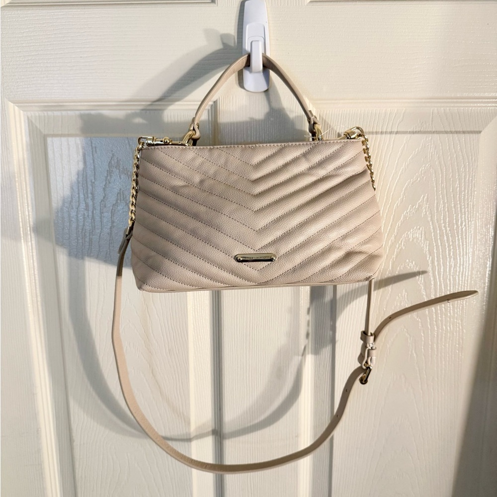 [Rebecca Minkoff] Edie Chevron Quilted Leather Handbag - Picture 4 of 5